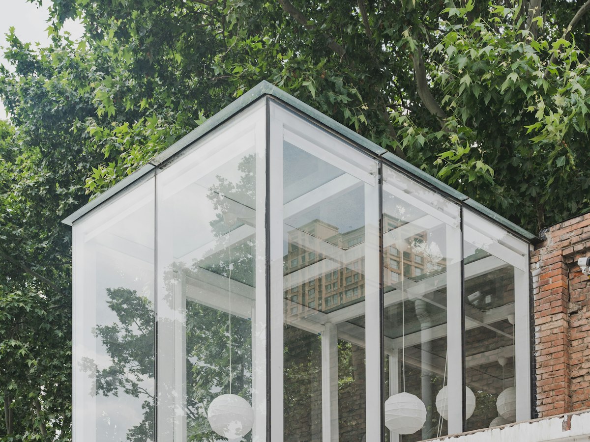 Extension vitrée contemporaine
